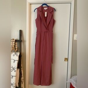 NWT Audrey Parks by Francescas sleeveless jumpsuit. Size L. Color rust